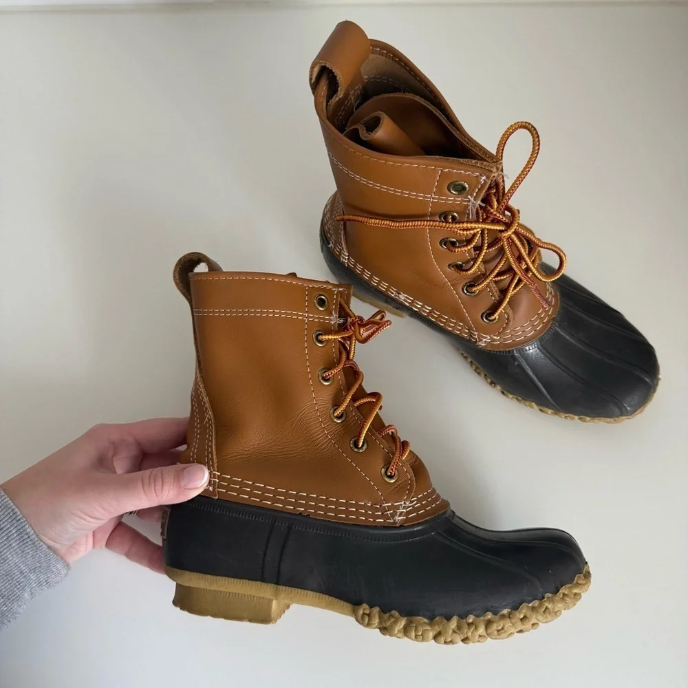 L.L.Bean Bean Boots Youth Size 2 Duck Boots Made in USA